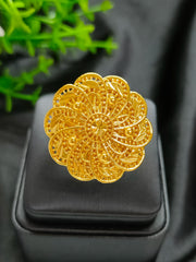 Golden Ring Brazilian Women 24K Gold