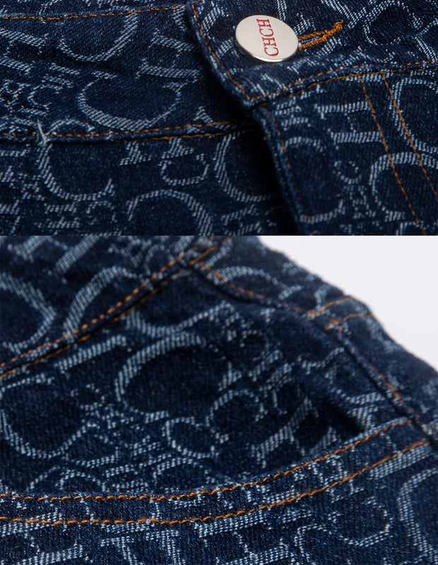 Women Pants Sets Denim Flared Trousers Fashion