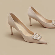 Soft Leather High Heels Female