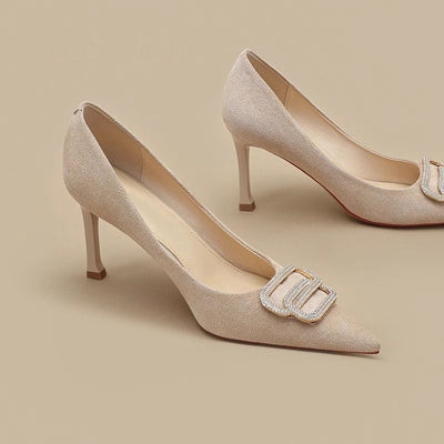 Soft Leather High Heels Female