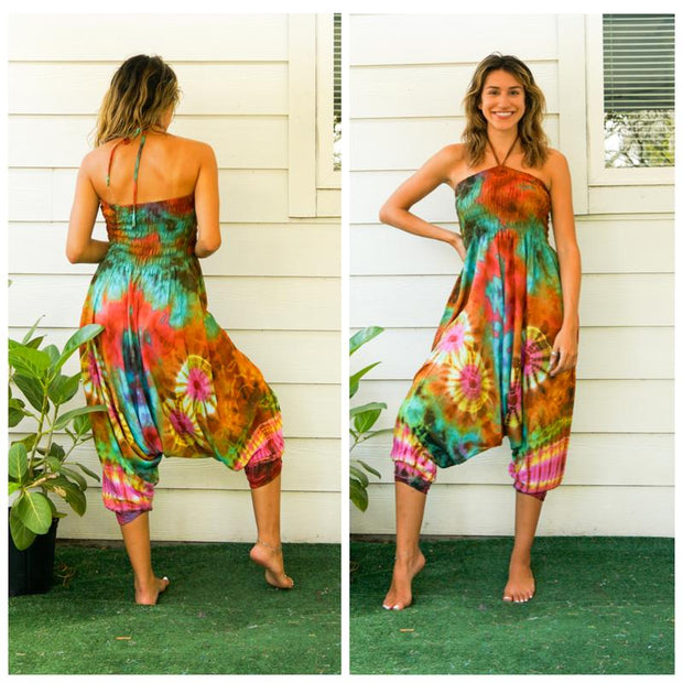 Hand Dyed Harem Jumpsuit