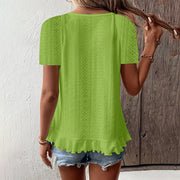 Women's Short Sleeve T-Shirt Casual Summer Crew Neck Blouses Top