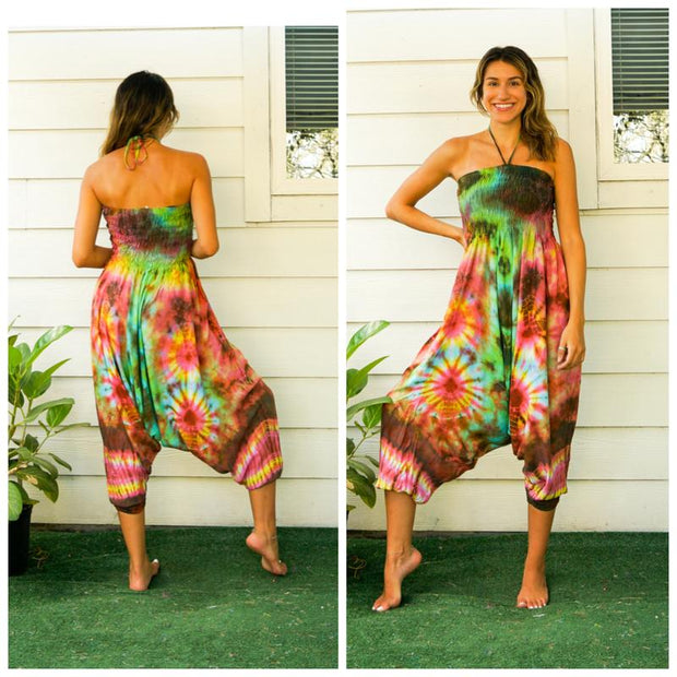Hand Dyed Harem Jumpsuit