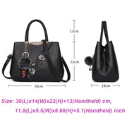 Handbags Fashionable Women's Handbags For Ladies Flower Pattern Crossbody Bags Splicing Color Shoulder Bags