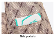 Small Square Bag Plaid Pattern Metal Decor