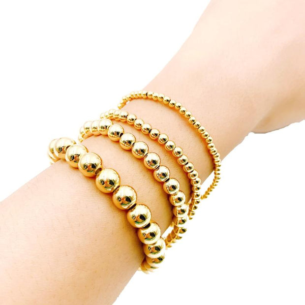 Gold Beaded Bracelet Jewelry