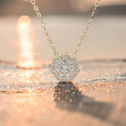 Sterling Silver Simulated Diamond CZ Necklace for Women